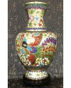 景泰藍花絲銀藍 12寸花瓶